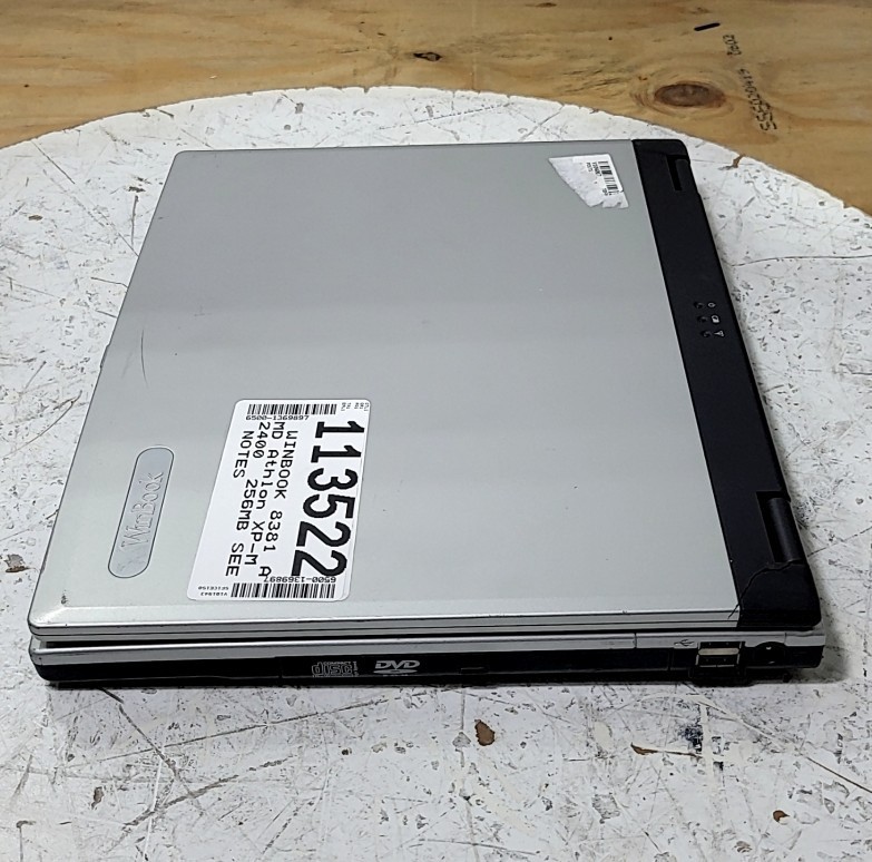 WINBOOK 8381 Laptop AMD Athlon XP-M 2400 256MB SEE NOTES