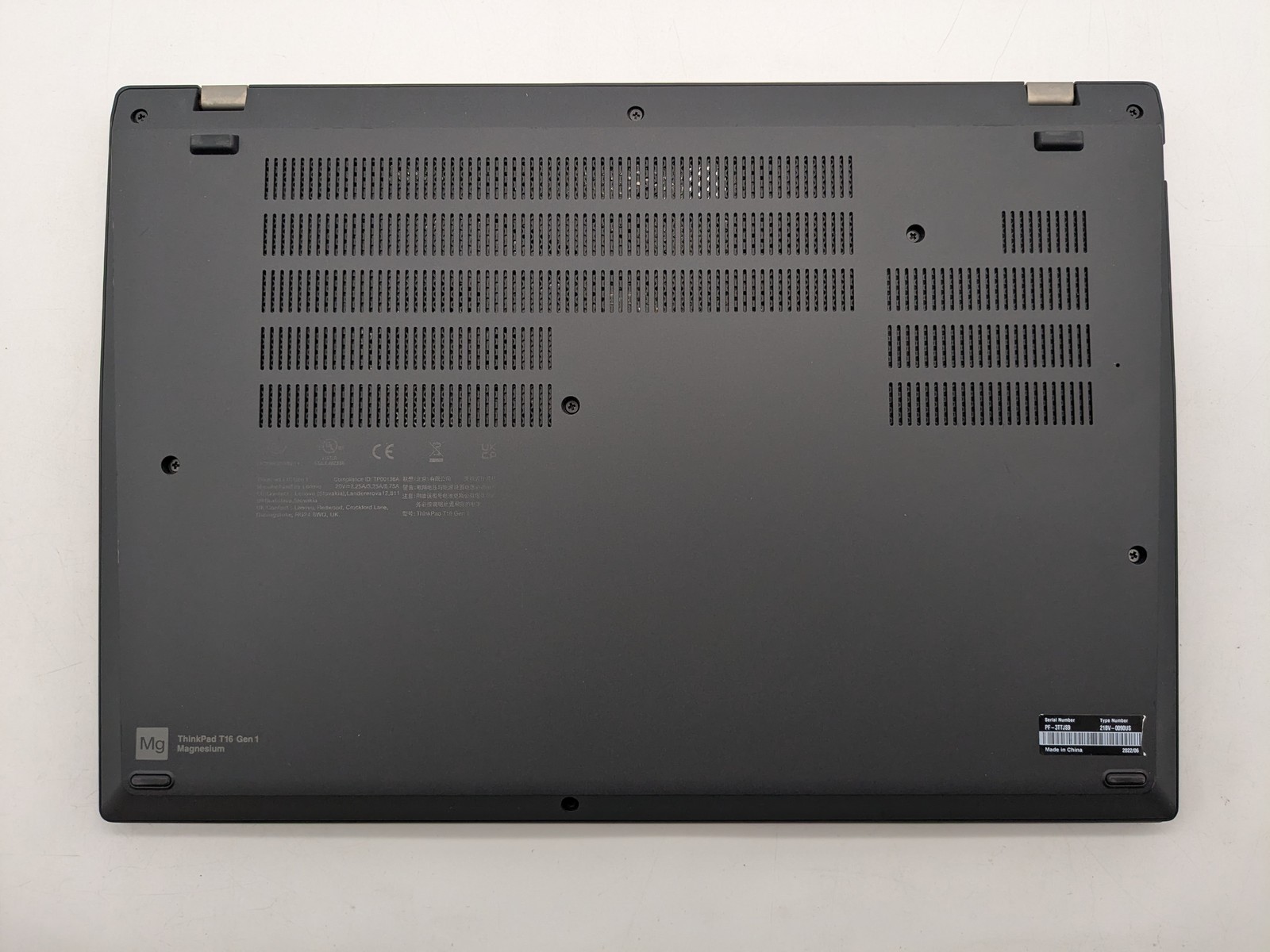 Lenovo ThinkPad T16 Gen 1 16″ FHD+ I7-1260P 512GB 16GB W11P Backlit FP Reader