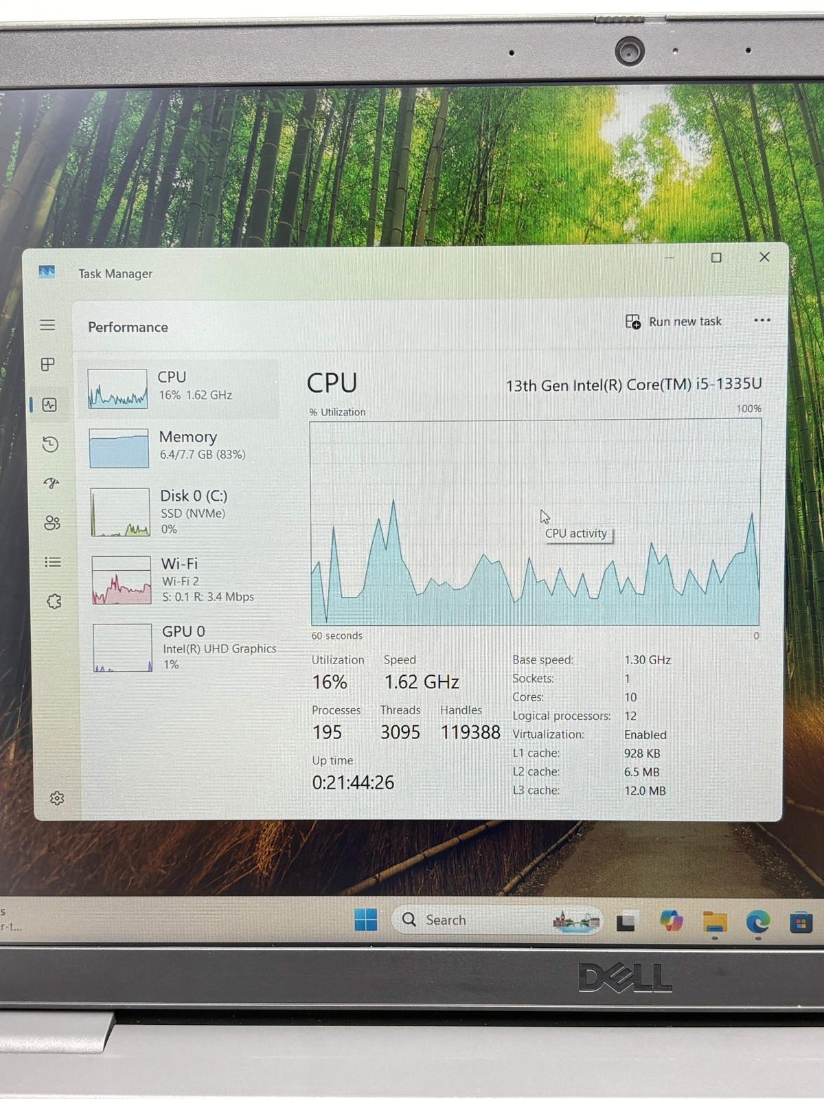 Dell Latitude 3550 15.6″ Core i5 13th Gen 8GB 256GB SSD Black Used