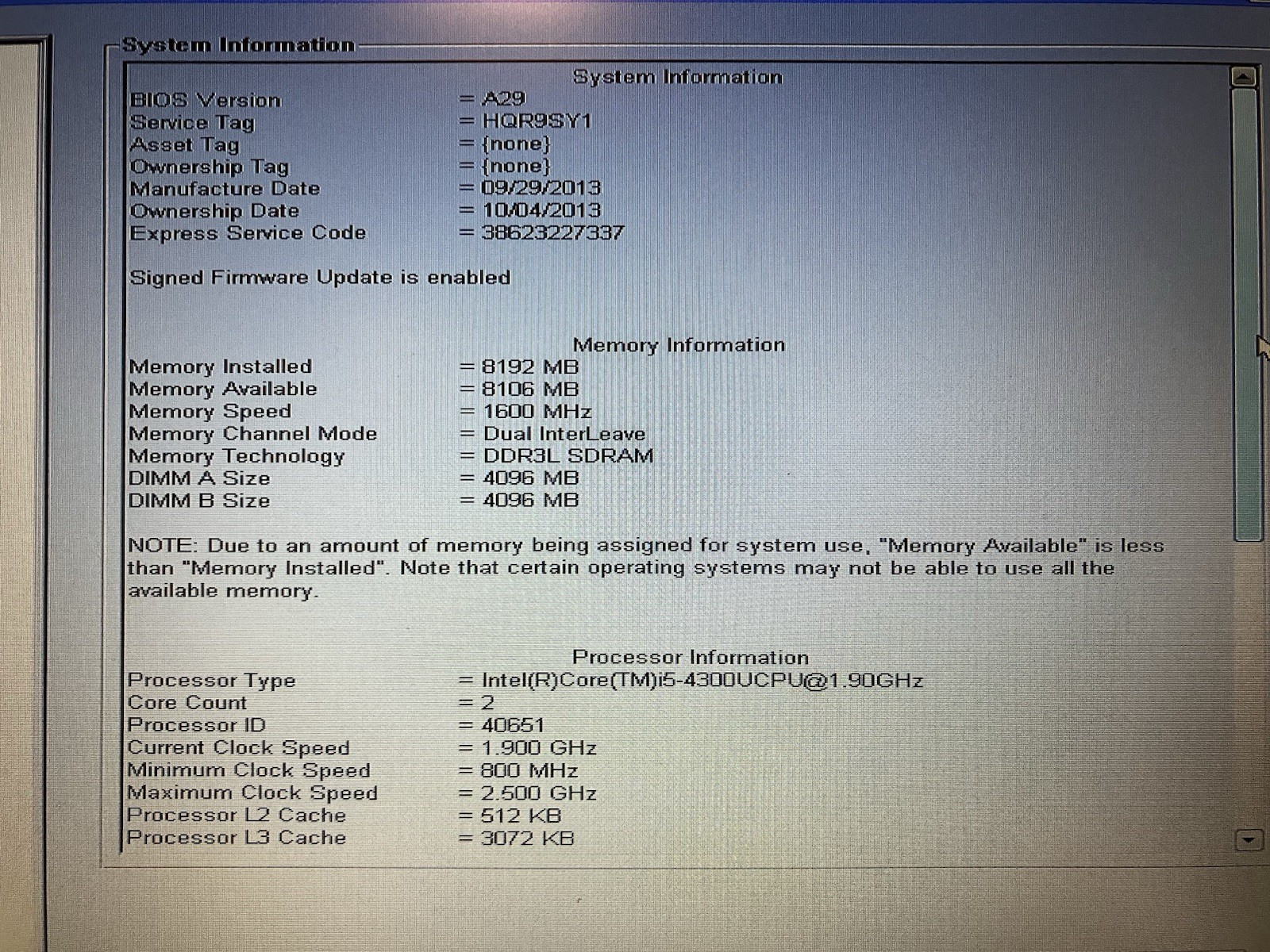 DELL LATITUDE E7240 Laptop i5-4300U 8 GB 256GB SSD *Dual-Boot* Win10 Pro Linux