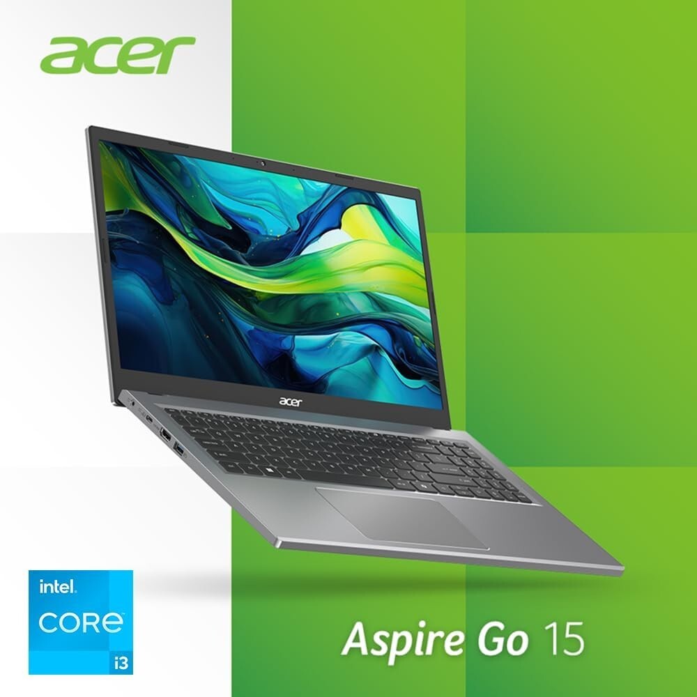 NEW Acer Aspire Go 15.6″ FHD Slim Laptop i3-N305 8GB LPDDR5 128GB SSD Wi-Fi 6