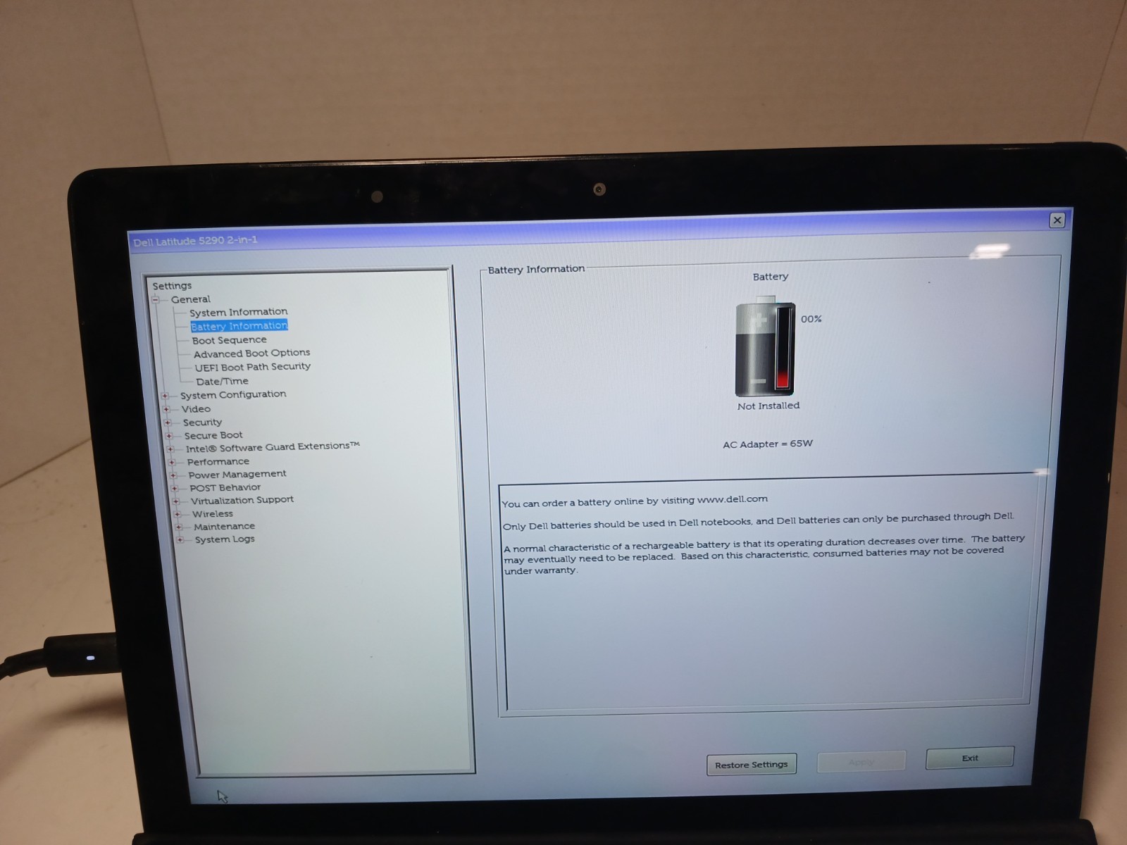 Dell Latitude 5290 2-in-1 i5-8250U 8GB RAM NO OS/SSD. NO BATTERY! #97