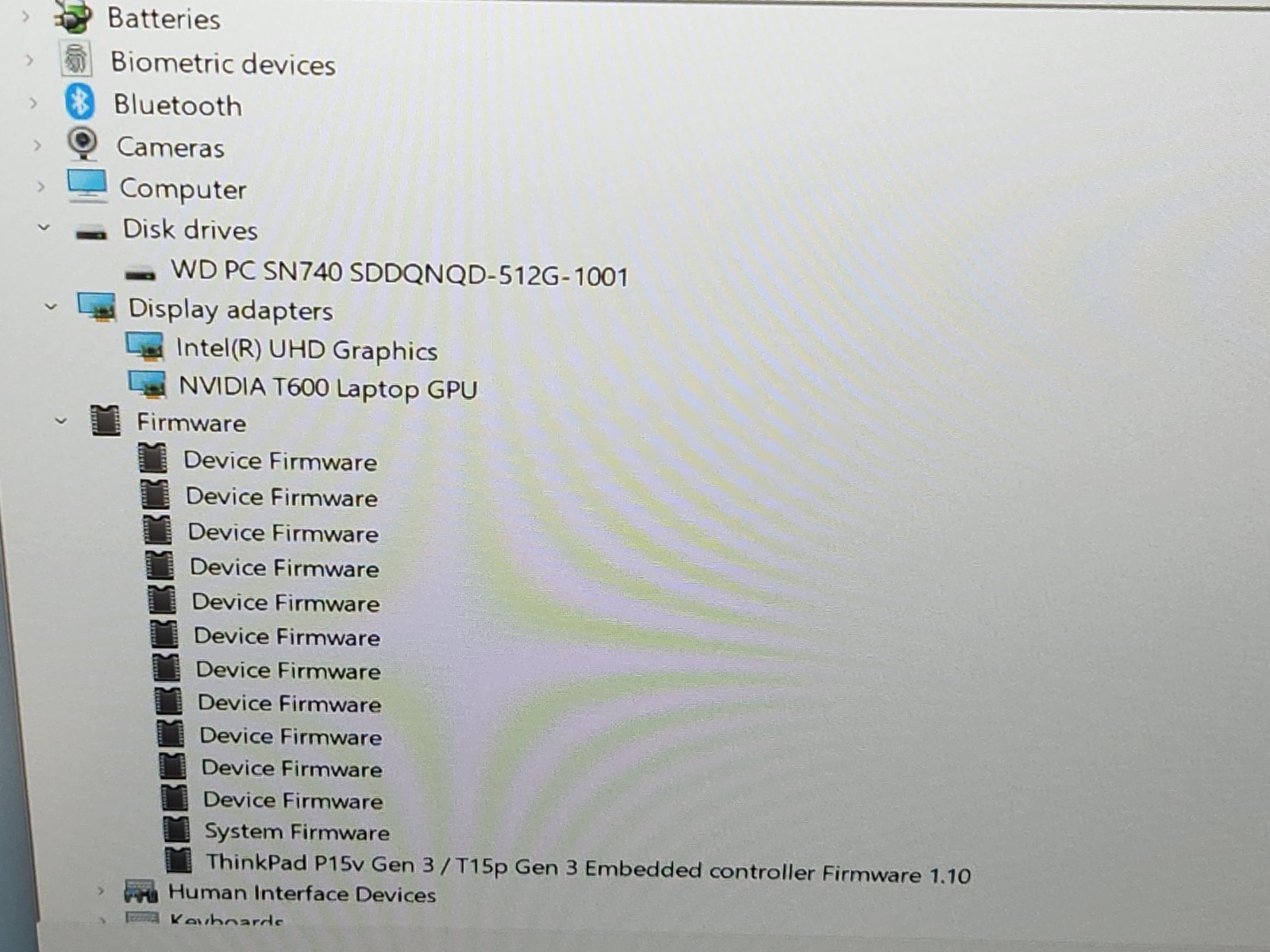Lenovo ThinkPad P15v Gen 3 15.6″ FHD i7-12800H 32GB 512GB SSD EXCELLENT BATTERY~