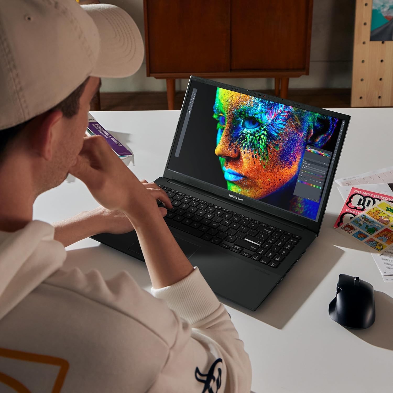 Vivobook Go 15 – Military Grade Slim Laptop, 256GB SSD, Fast Charging, Webcam.