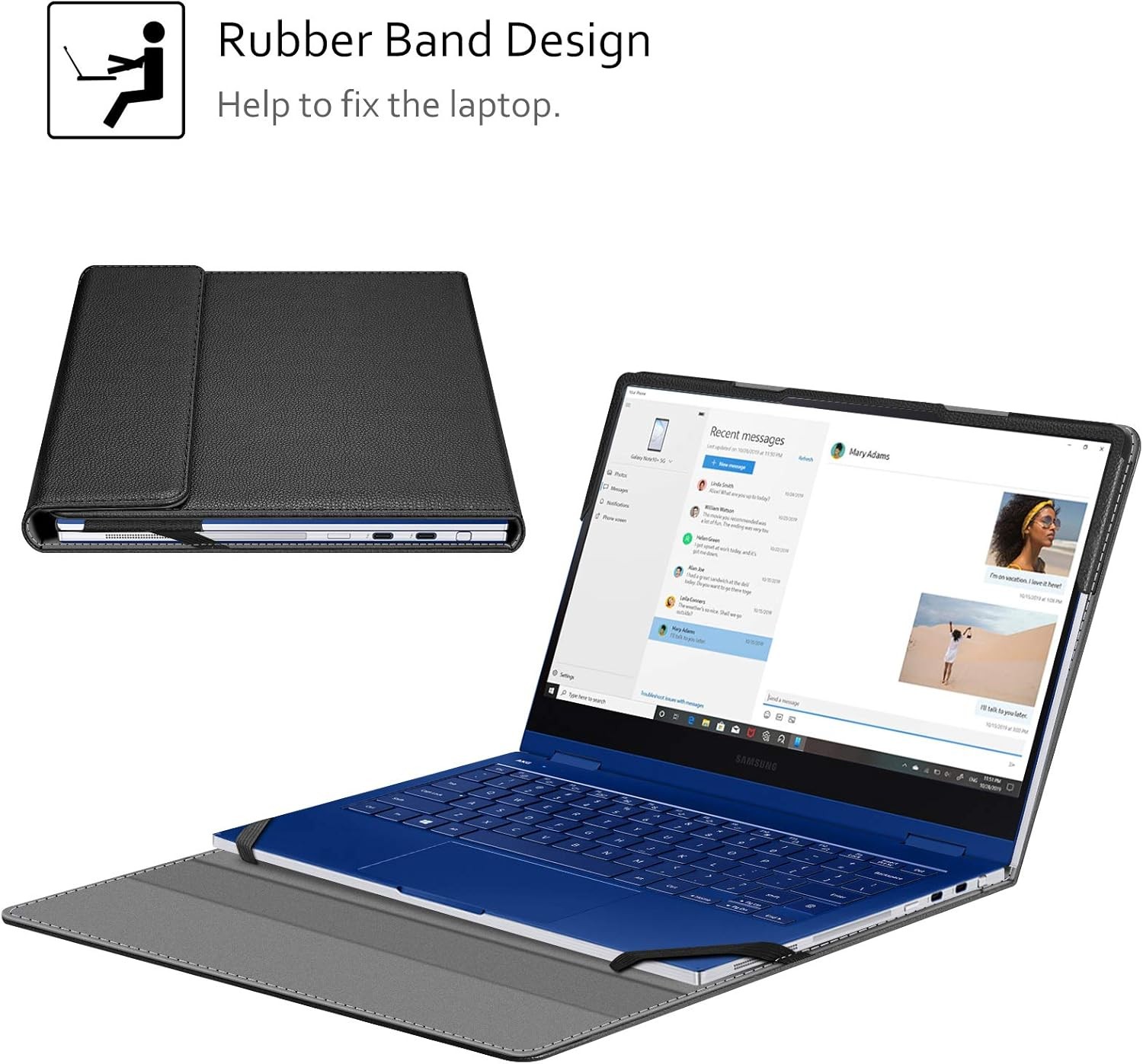 Sleeve Case Cover for 13.3″ Samsung Galaxy Book3 360 NP730QFG and Galaxy Book2 P