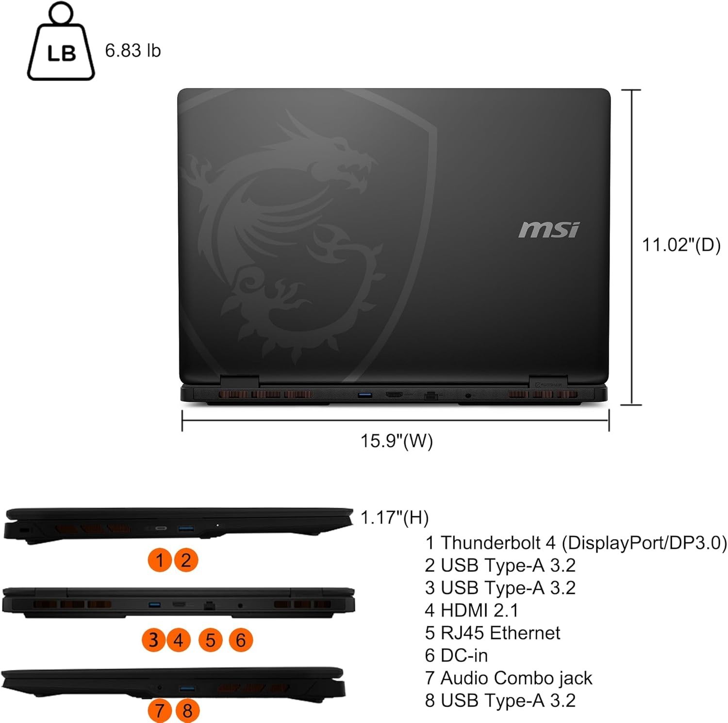 MSI Crosshair 18″ QHD Gaming Laptop Intel Core Ultra 9-275HX RTX 5070 4TB SSD