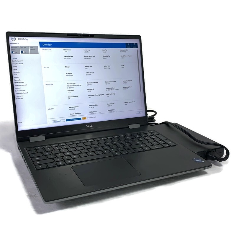 Dell Precision 7670 16″ Laptop i9-12950HX 2.3GHz 64GB 1TB NVMe SSD – Win11