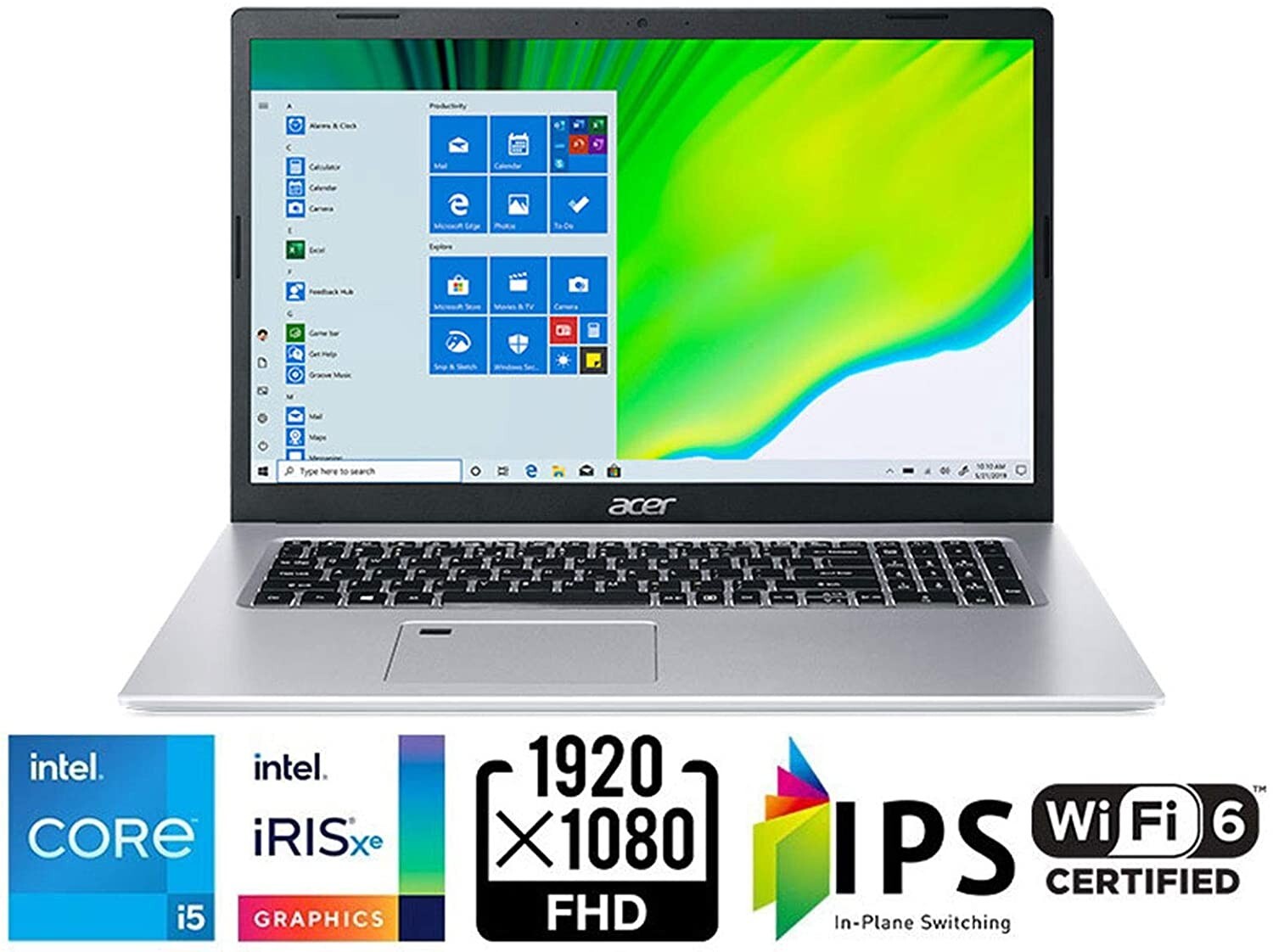 Acer Aspire 5 A517-52-59SV, 17.3″ Full HD IPS Display, Laptop I5-1135G7 NEW