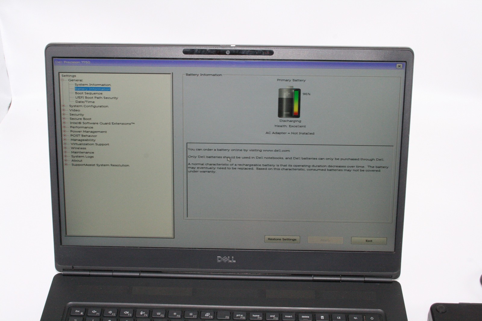 Dell Precision 7750 Mobile Workstation 17.3″ UHD i7-10875H NVIDIA RTX5000 16GB