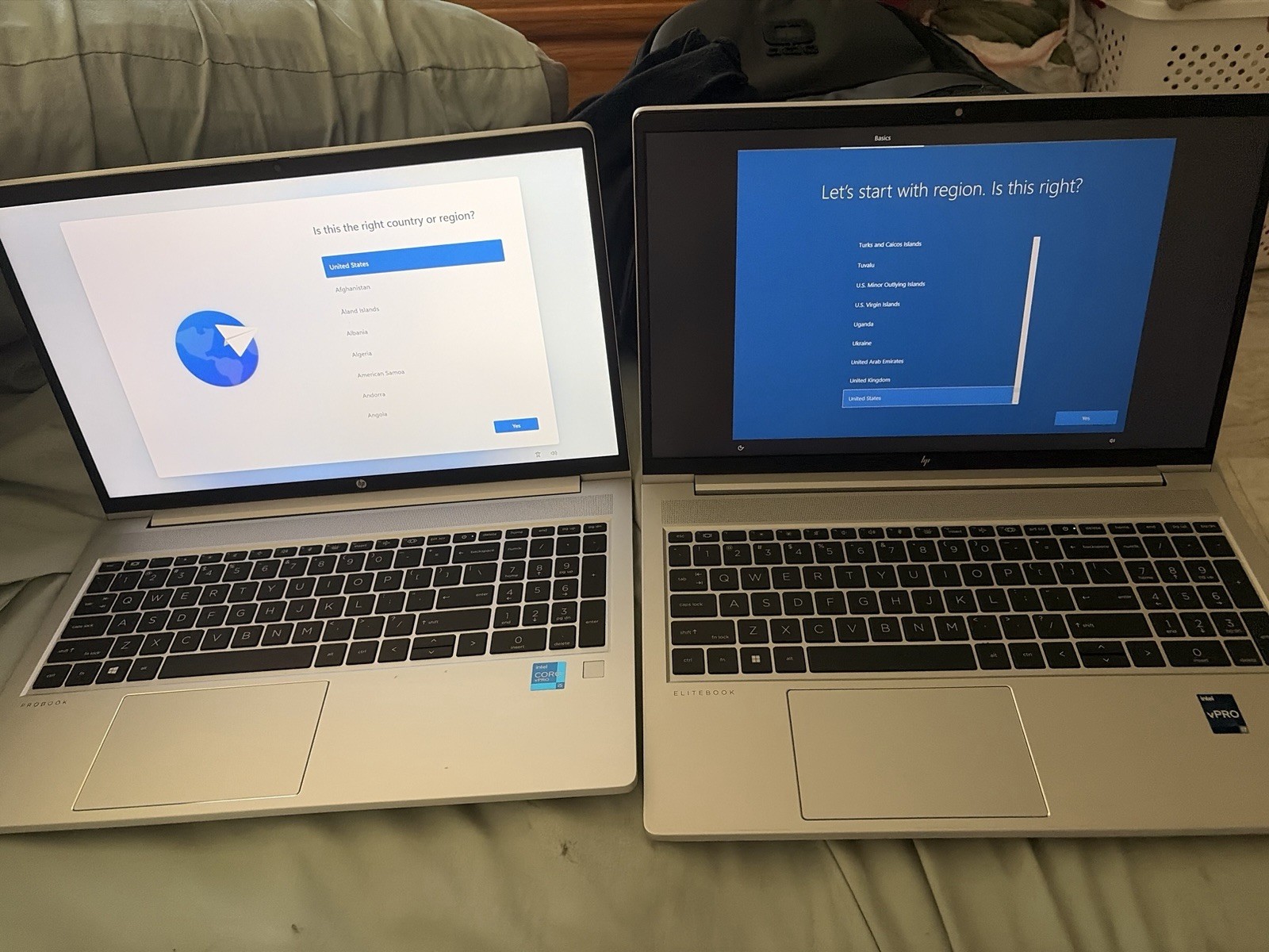 2 HP Laptops 1 HP Probook 650 G8 & 1 Hp EliteBook 650 G9 !Works/Great Condition!