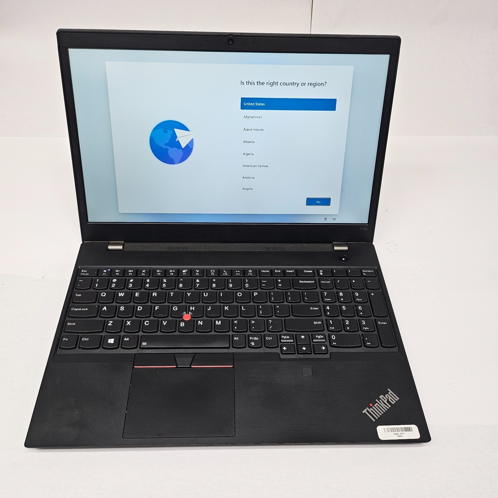 Lenovo ThinkPad T15p Gen 1 Core i5-10300H 2.5GHz 8GB RAM 256GB SSD Win 11 Pro