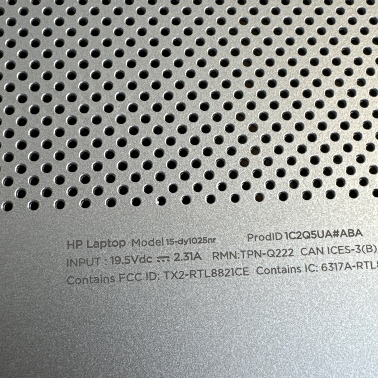 HP 15-dy1xxx Laptop TOUCH i3-1005G1 @1.20GHz 4GB RAM 256GB SSD W11H