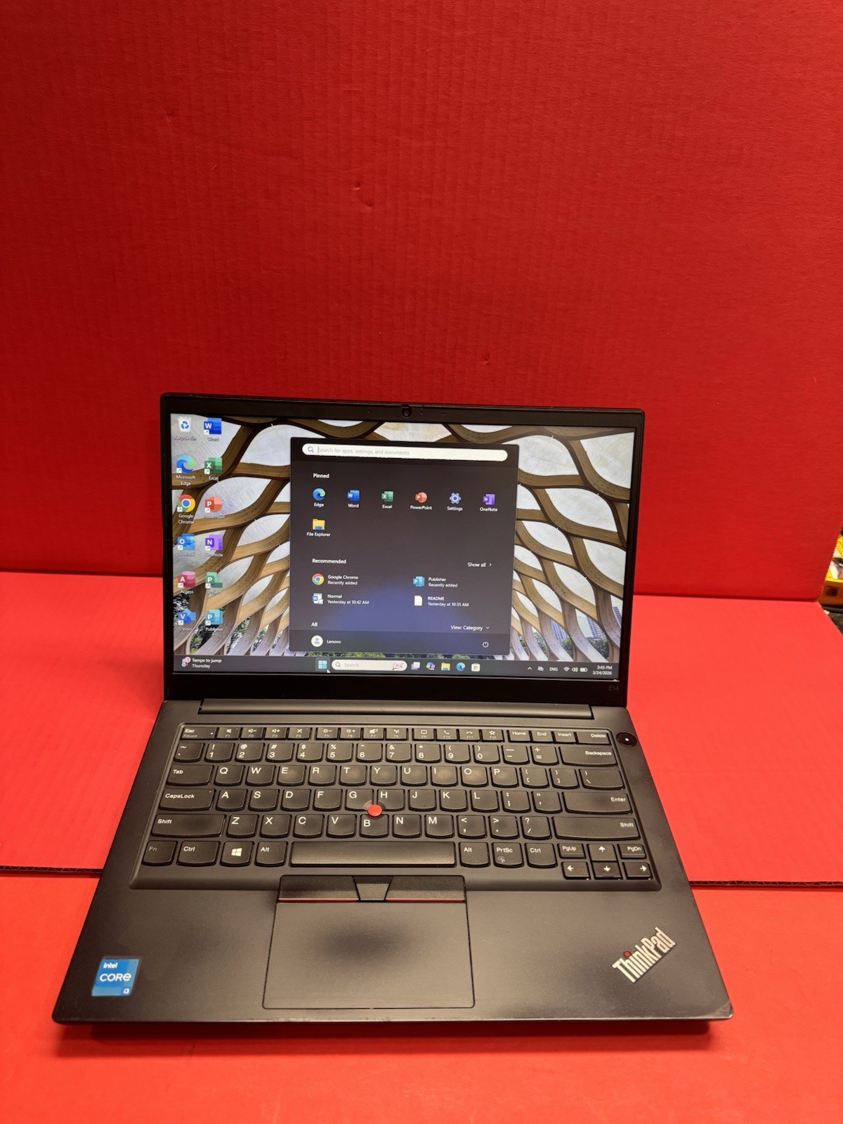 Lenovo Thinkpad E14 11th i3-1115G4-3.0GHz-8GB DDR4 256GB Windows Pro