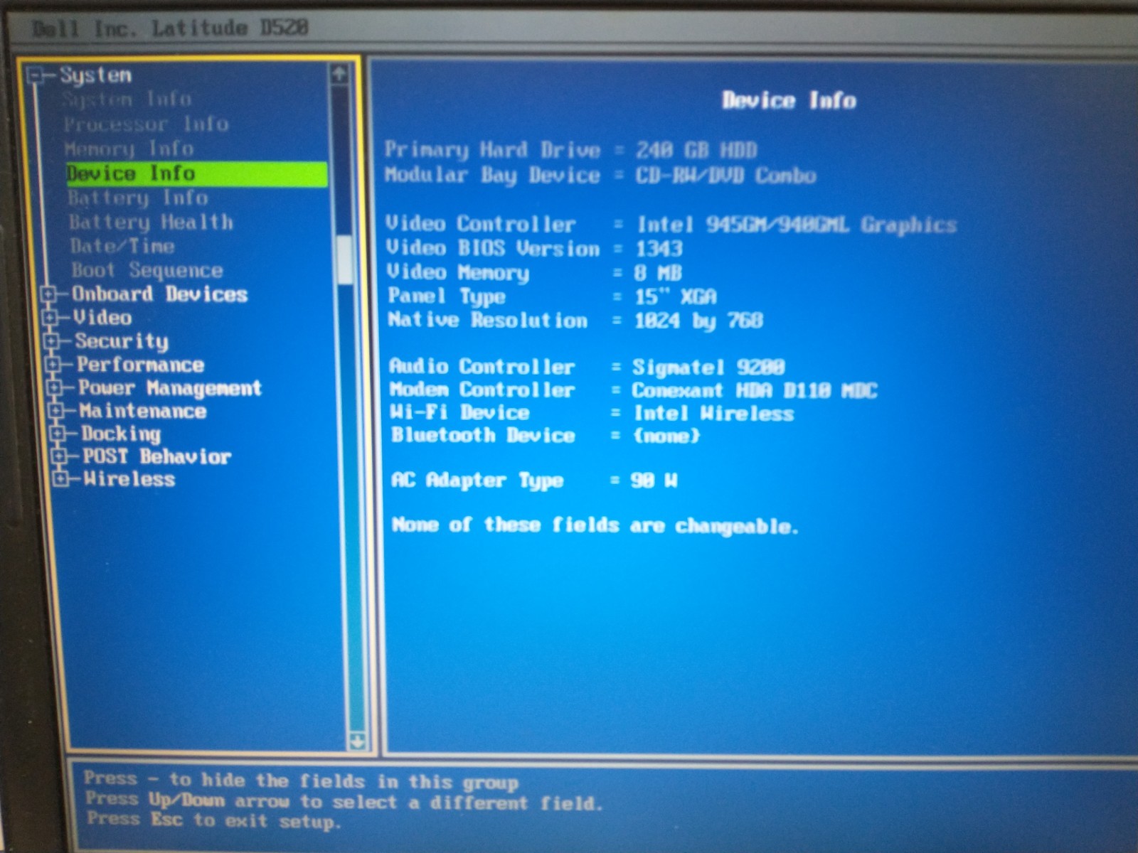 Debian12 Dell Latitude D520 – 15″ LCD/2.00GHz/4GB RAM/240GB SSD HD/SERIAL