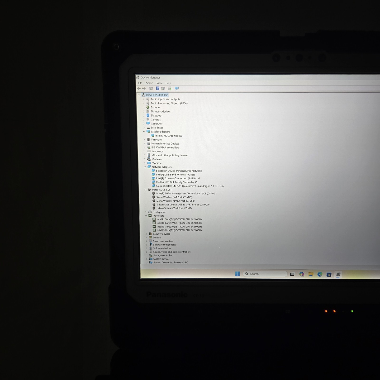 Panasonic Toughbook CF-33 i5-7300U 2.6GHz 256GB SSD 16GB Ram 4G – GPS – Grade B