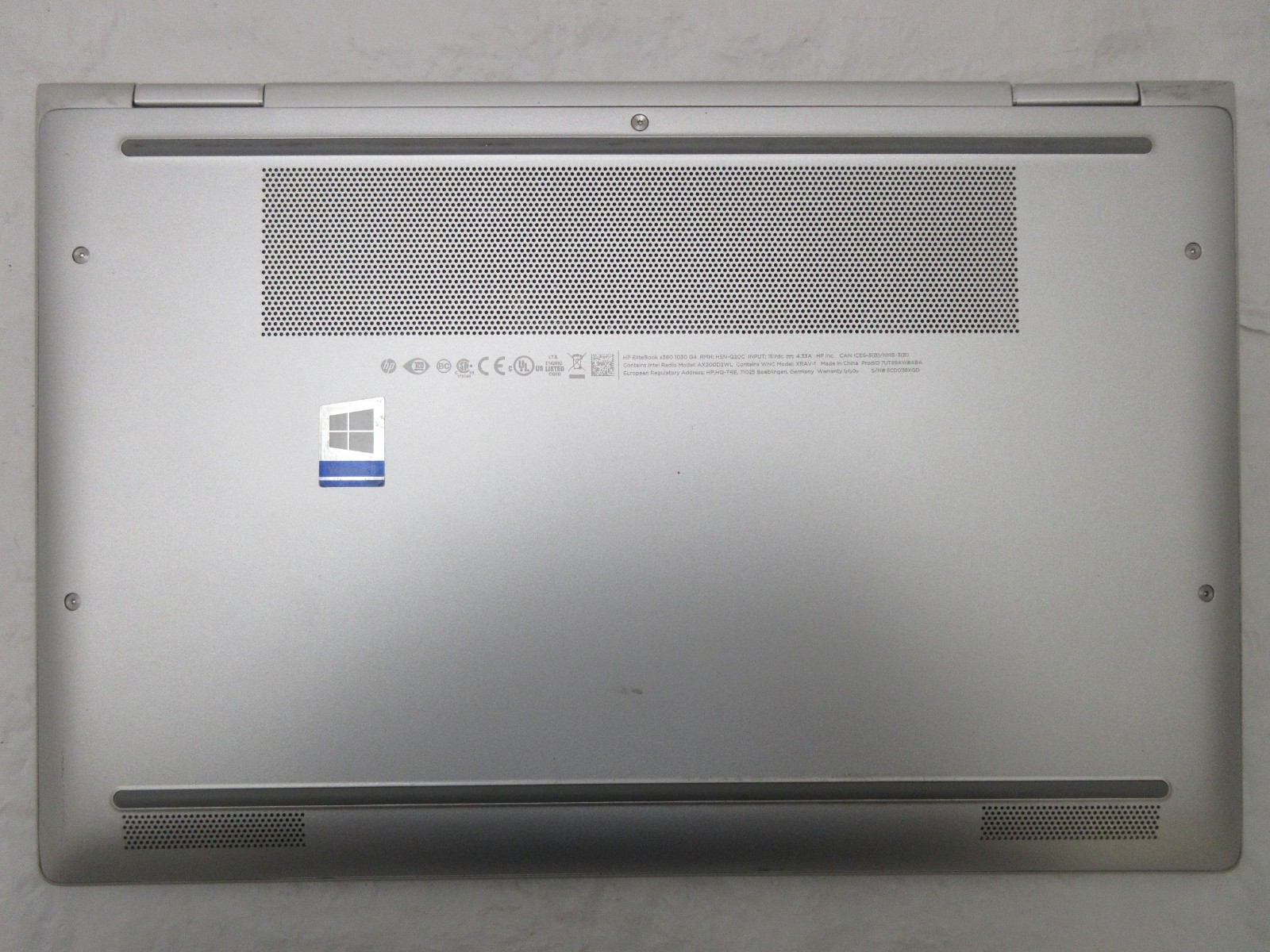 HP EliteBook x360 1030 G4 13.3″ : i7-8665U : 8GB RAM : 256GB SSD : Grade C