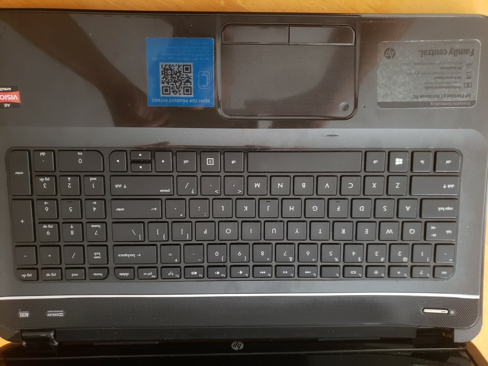 HP Pavilion G7 notebook  AR5B125