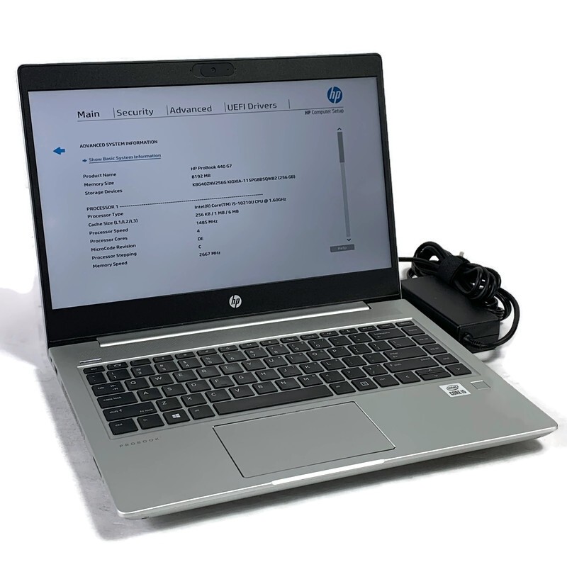 HP ProBook 440 G7 14″ Laptop Core i5-10210U 1.6GHz 8GB 256GB NVMe SSD – Win11