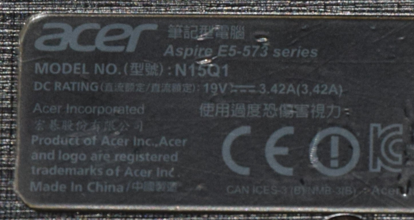 DEAD JUNK Acer Aspire E5-573 N15Q1 E5-573G-52G3 15.6″ Incomplete AS IS Parts