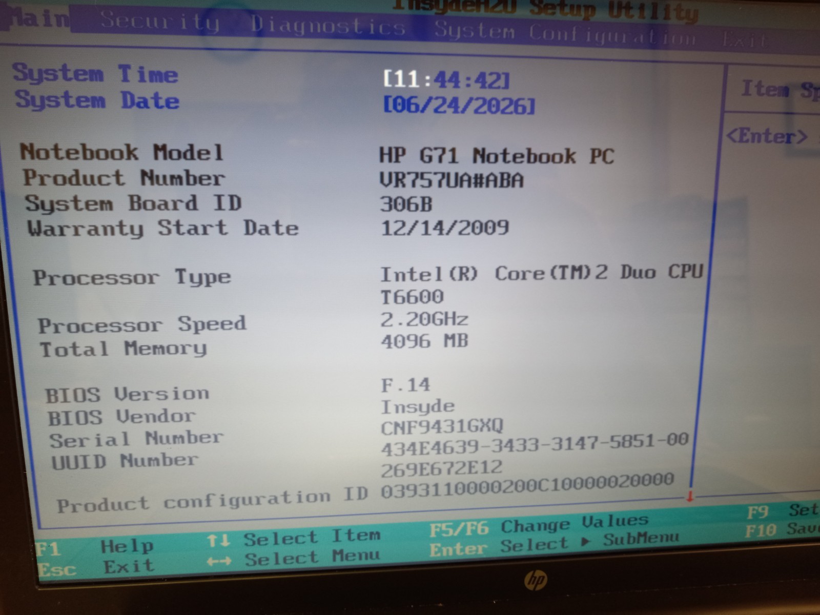 HP G71 Windows 10 pro 500gb 4gb 17.3″ Works perfect