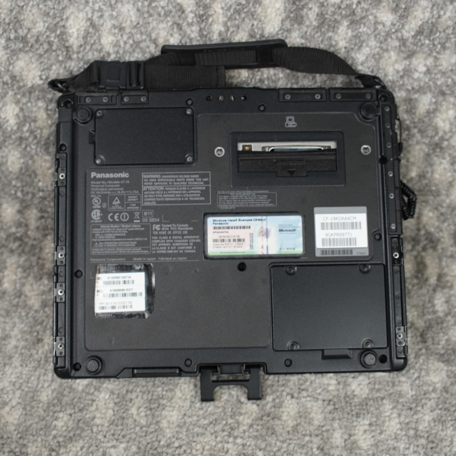 Panasonic ToughBook CF-19 10.1 Touch Laptop C2D U7500 1.06GHz 2GB RAM Untested