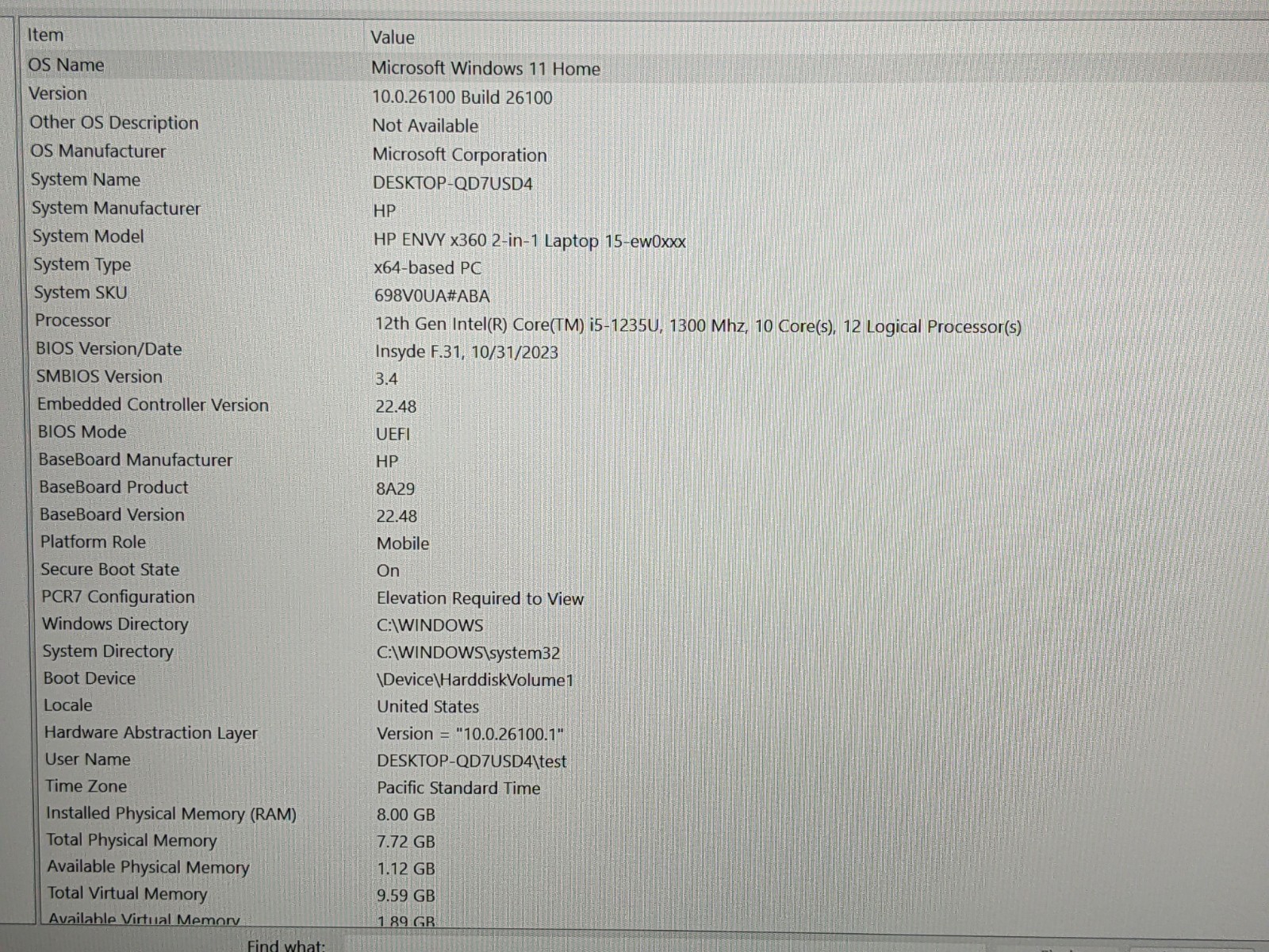 HP Envy x360 2n1 15-ew0013dx 15.6″ FHD TOUCH i5-1235U 1.3GHz 8GB 256GB W11H +PA