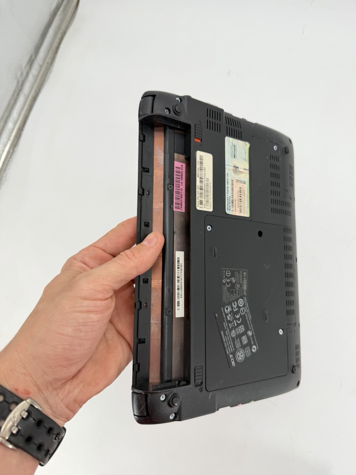 Acer Aspire One NAV50 Laptop Intel Atom Computer Purple For Parts (Read Desc)