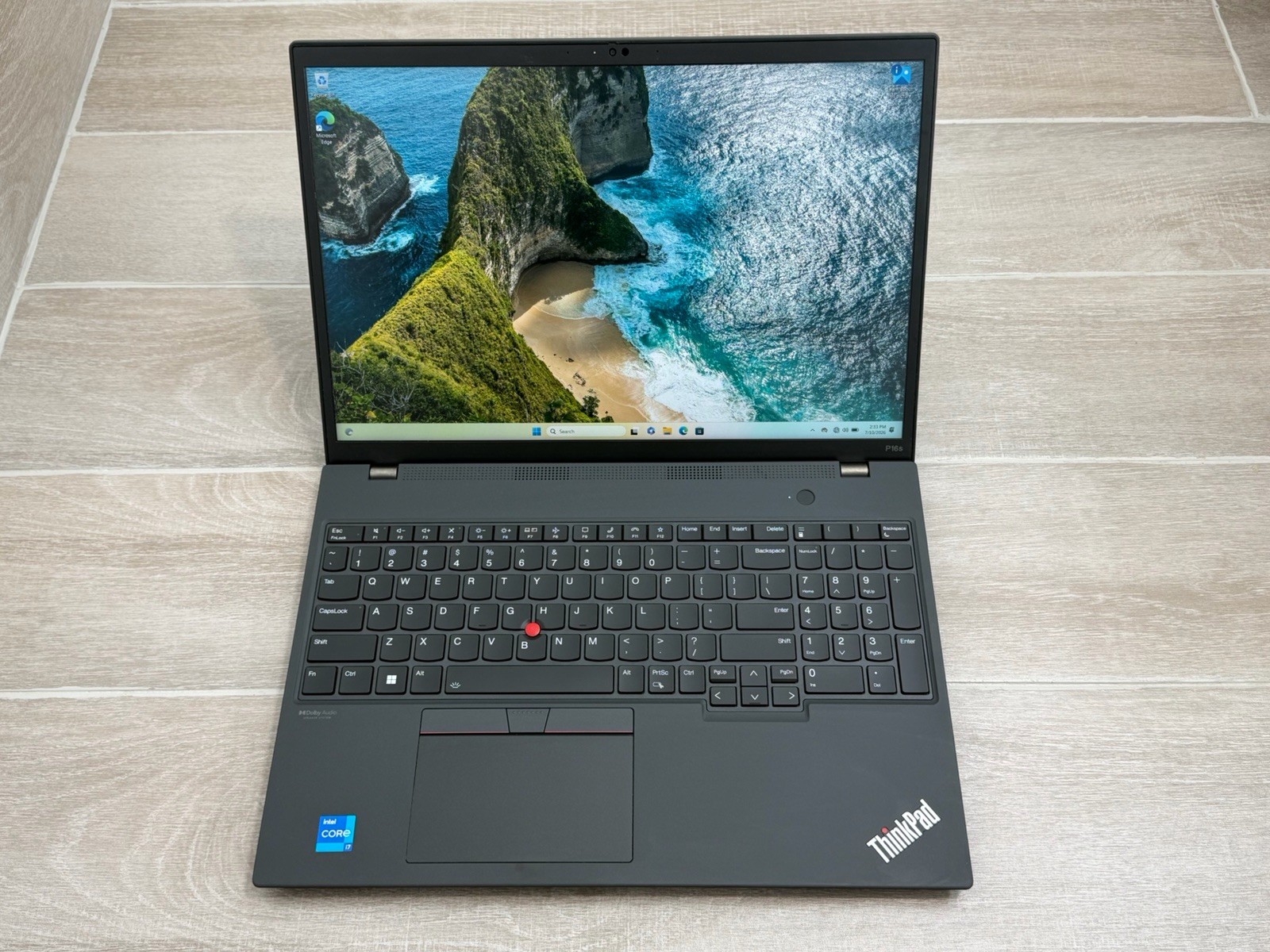 Lenovo ThinkPad P16s Gen 1 16″ Core i7-1260P Nvidia T550 16GB RAM 256GB NVMe SS