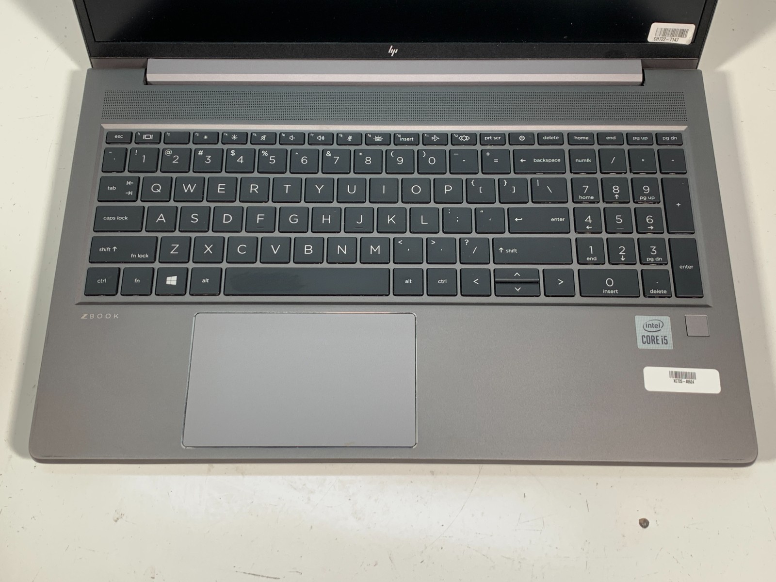 HP Z-Book Intel Core i5-10300H 2.5GHz 8GB RAM 256GB SSD Quadro P620 W11P Used