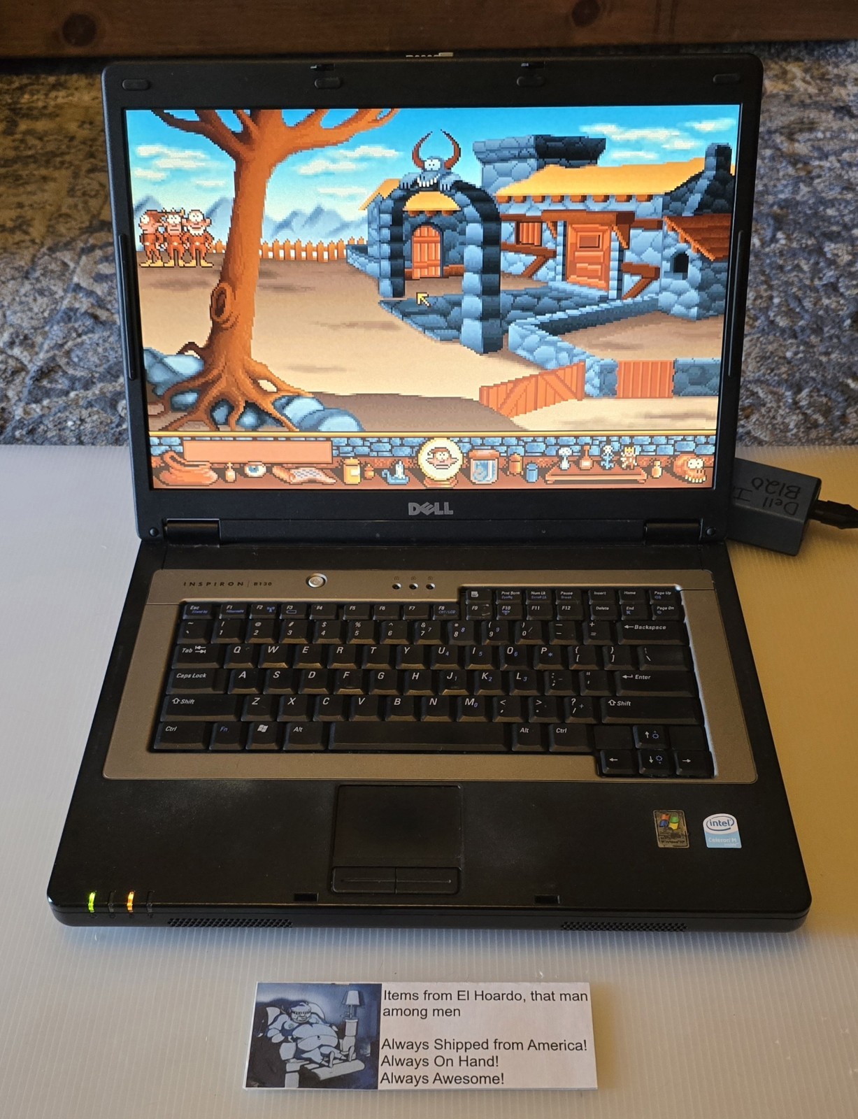 Dell Inspiron B130 Laptop 1GB Ram 40GB HDD 1.50 Ghz Celeron M Windows XP DVD