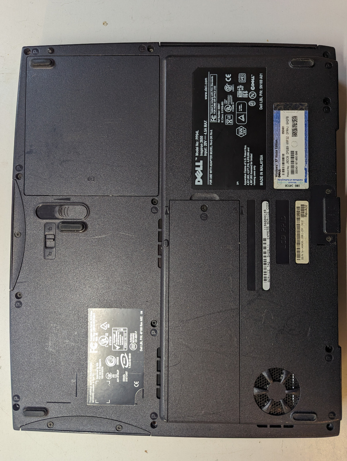 Dell Inspiron 2650 FOR PARTS ONLY no hard drive
