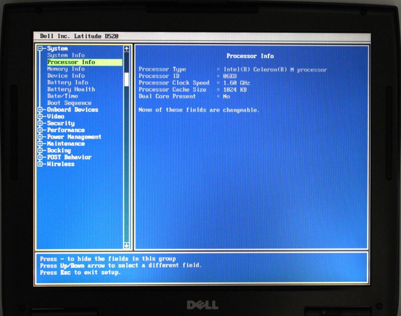 Dell PP17L2 2 Duo-T2300@1.7GHz NO RAM STORAGE OR OS *USED/TESTED*