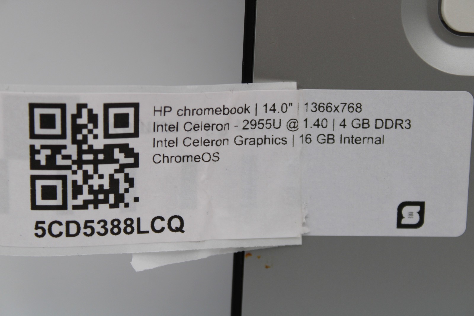 HP Chromebook 14 SMB _ Celeron-2955U @ 1.4 _ 4GB / 16GB _ ChromeOS