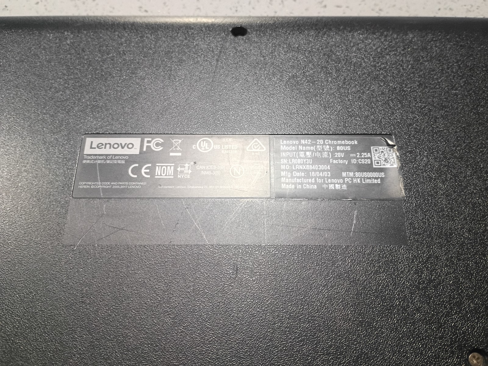 Lenovo N42-20 Chromebook 14″ Intel Celeron Black Chrome OS Laptop