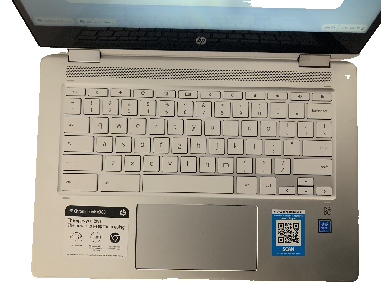HP Chromebook x360 14b-ca0023dx 14″ Touchscreen 4GB Ram 64GB eMMC Storage