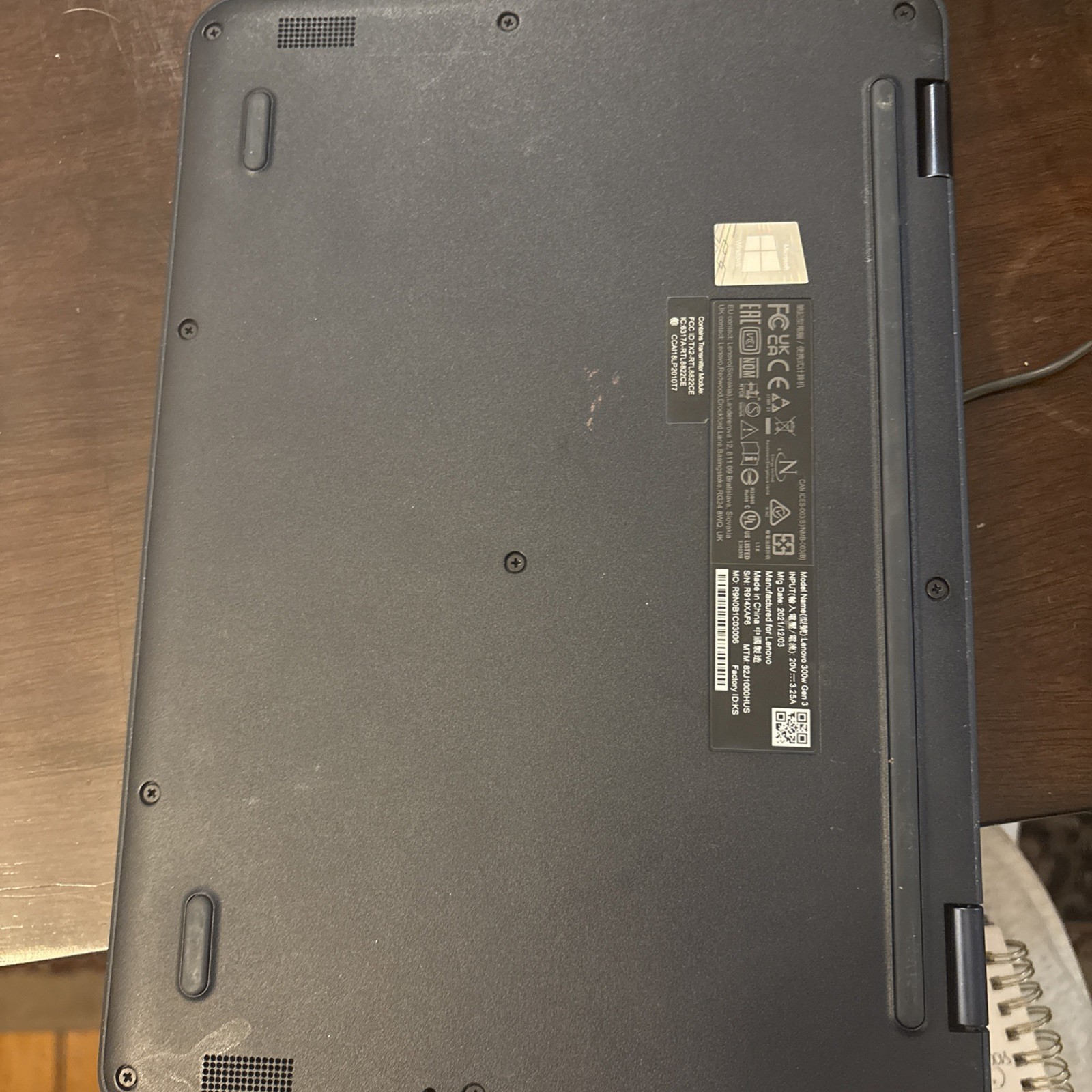 Lenovo AMD 3015e 300W Gen 3 Touchscreen Laptop 11.6″ 64GB