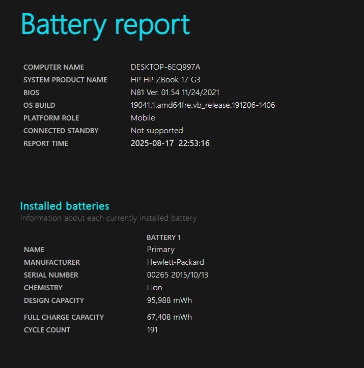 HP ZBook 17 G3 i7-6700HQ 32GB Ram 256GB SSD
