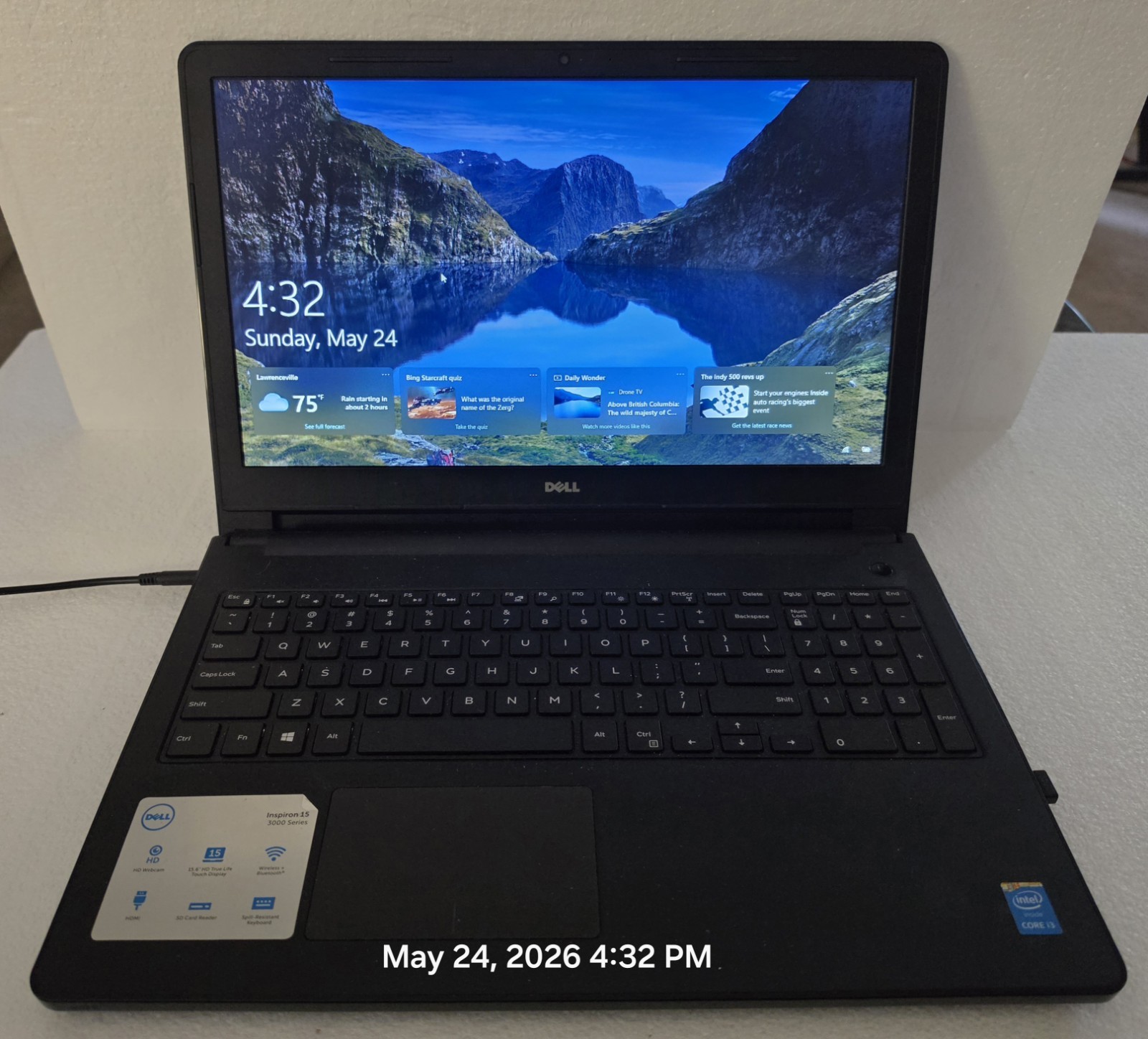 Dell Inspiron 3558 15.6″ i3-5015U 6gig 1TB Win 10 (2605241531