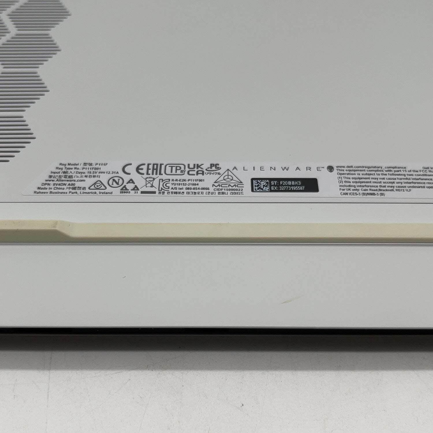 Alienware X15 R1 15.6″ i7-11800H 2.3GHz 16GB RAM 512GB SSD GeForce RTX 3070