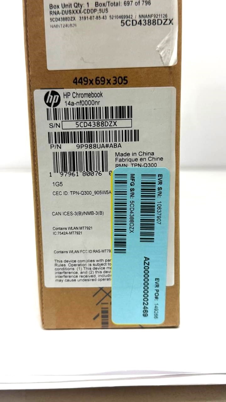 HP Chromebook 14″ HD Display Intel N100 64GB Intel UHD Graphics ChromeOS (AS IS)