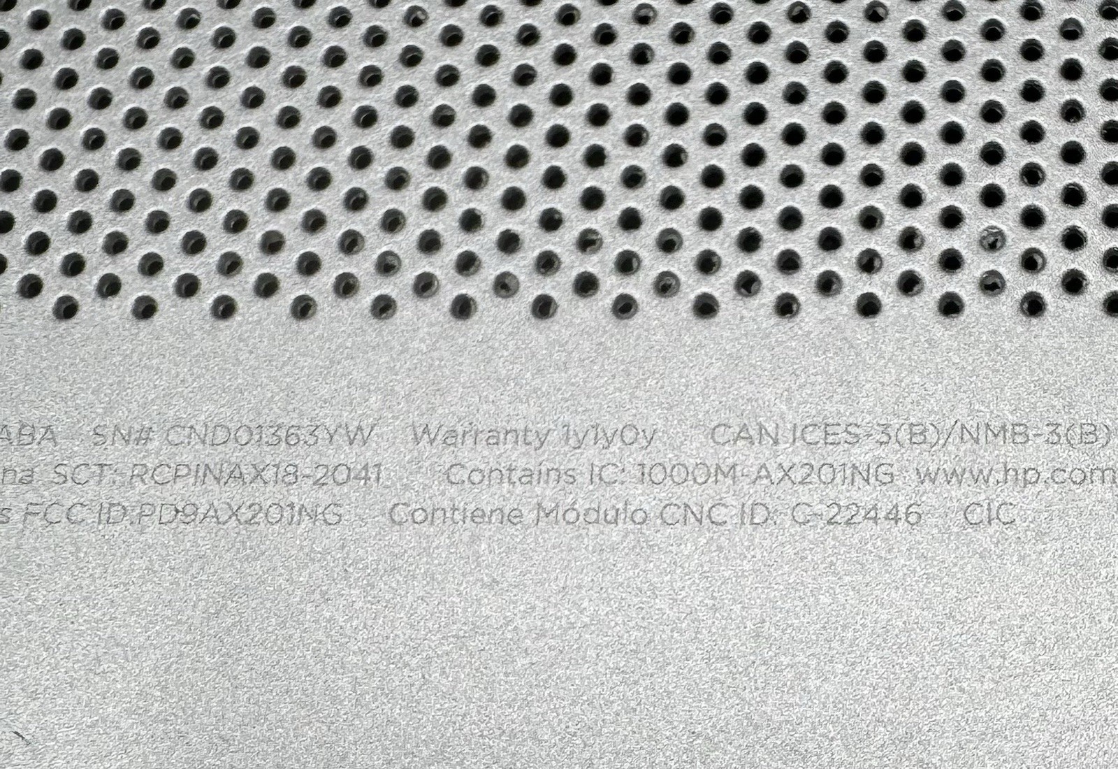 HP Intel Core i3 10th Gen (AX201NGW) laptop “AS IS” (Parts/Repair-Only)