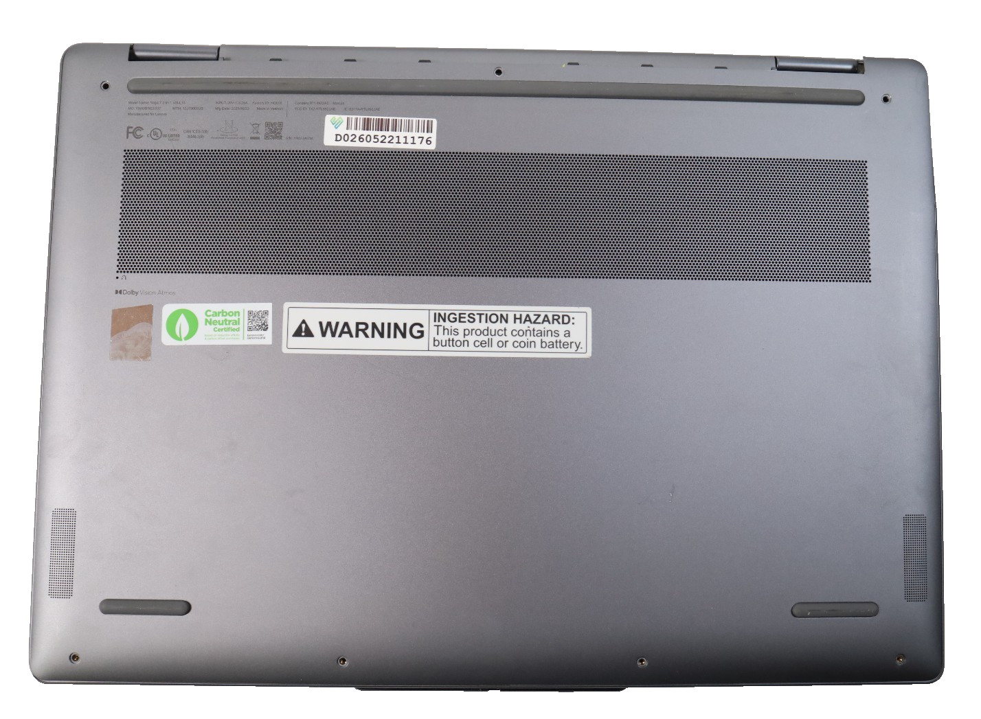 Lenovo Yoga 7 2-in-1 16″ Intel Ultra 5 16GB No HDD Parts Repair