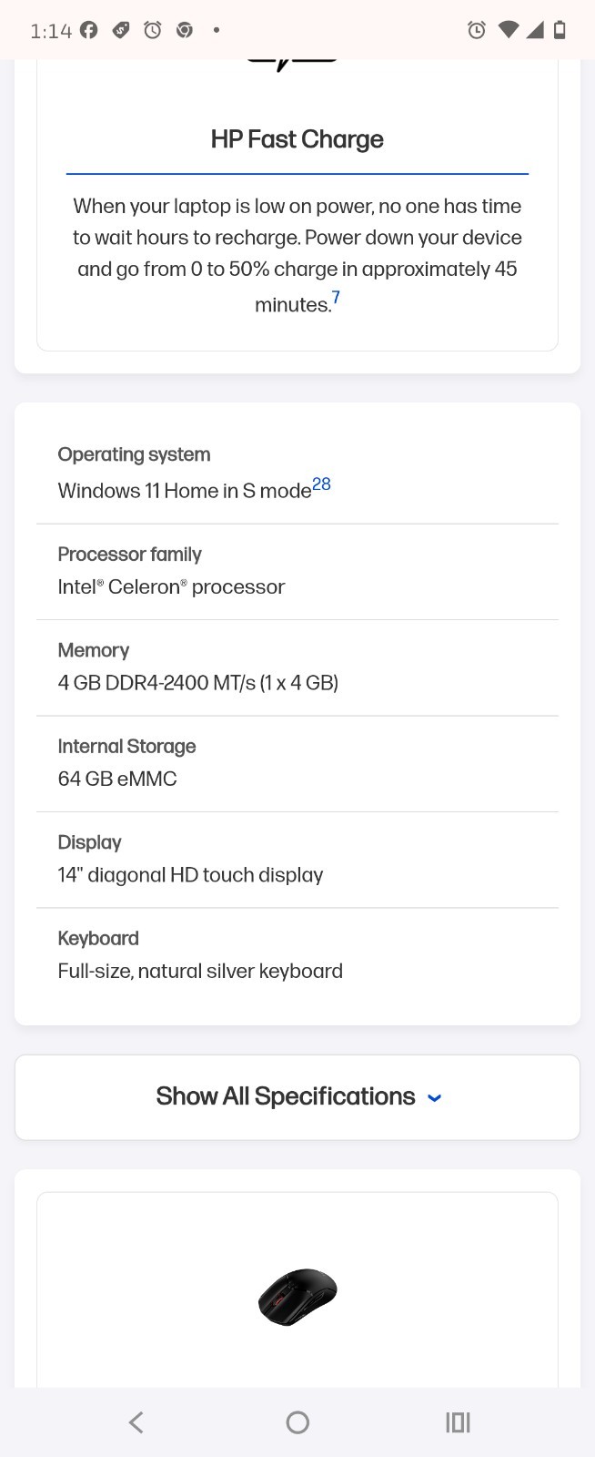 HP Laptop 14-dq0070nr