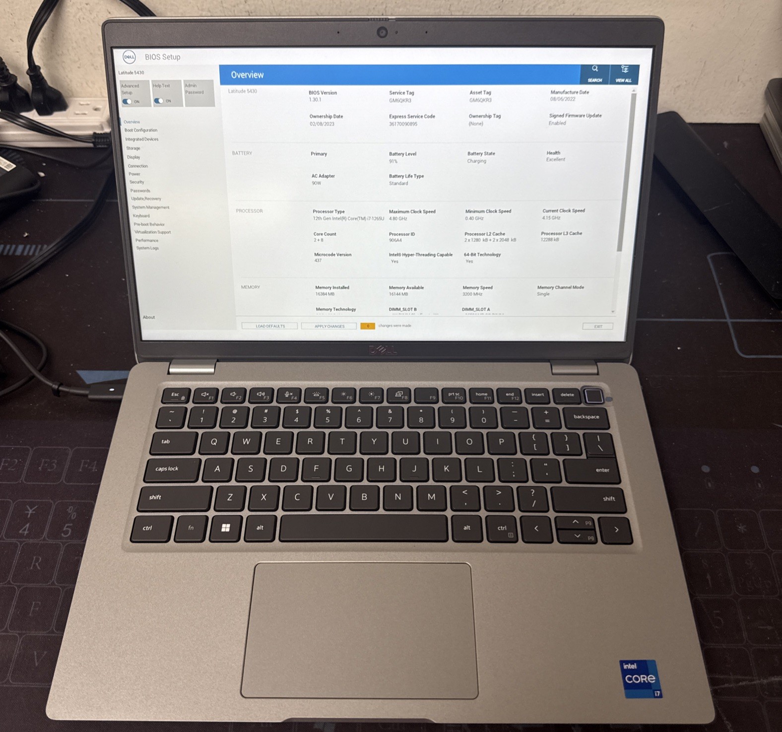 Dell Latitude 5430 Core i7 1265U Up To 4.8ghz 16GB DDR4 256GB Iris Silver Win 11