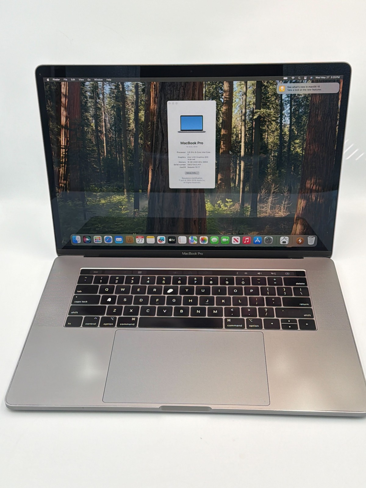 Apple MacBook Pro (15-inch 2018) (2018) Intel Core i7 16GB RAM 256GB SSD