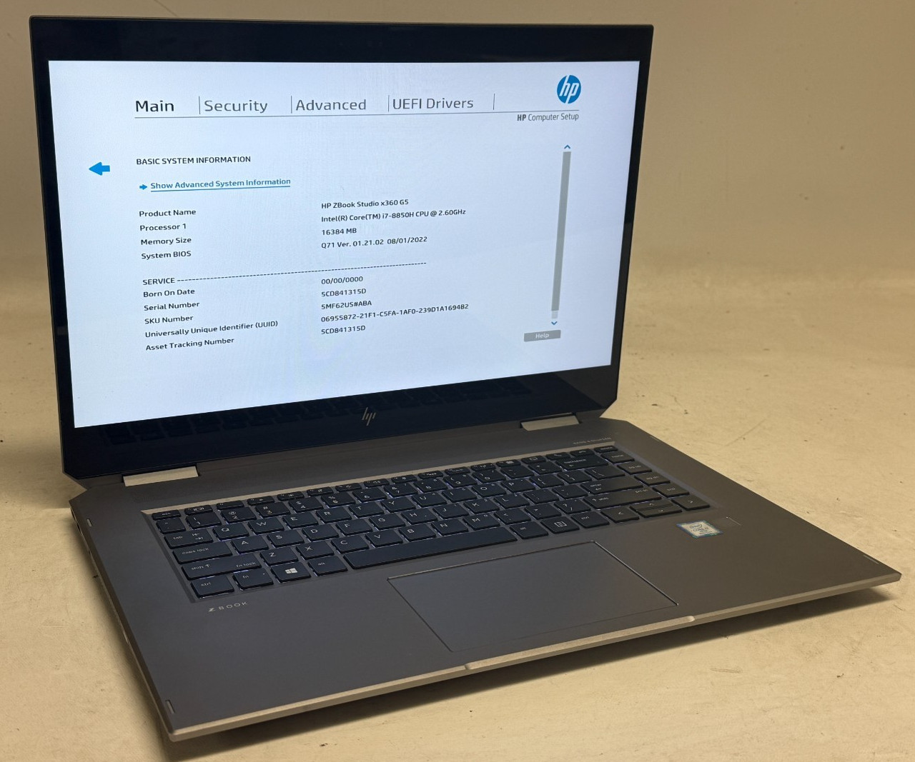 HP ZBook Studio x360 G5 2in1 15.6″ (i7-8850H – 16GB RAM – 512GB SSD – Win11Home)