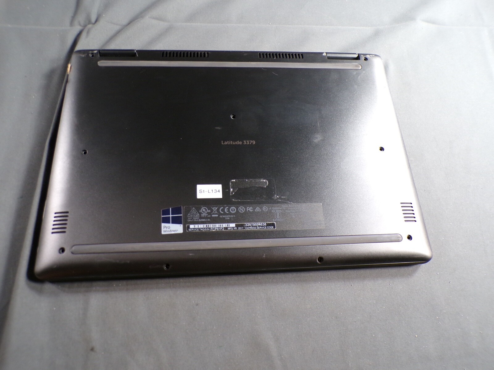 DELL LATITUDE 3379 INTEL CORE I3-6006U 2.00GHZ 4GB RAM **NO HD/ NO CADDIE/ NO OS