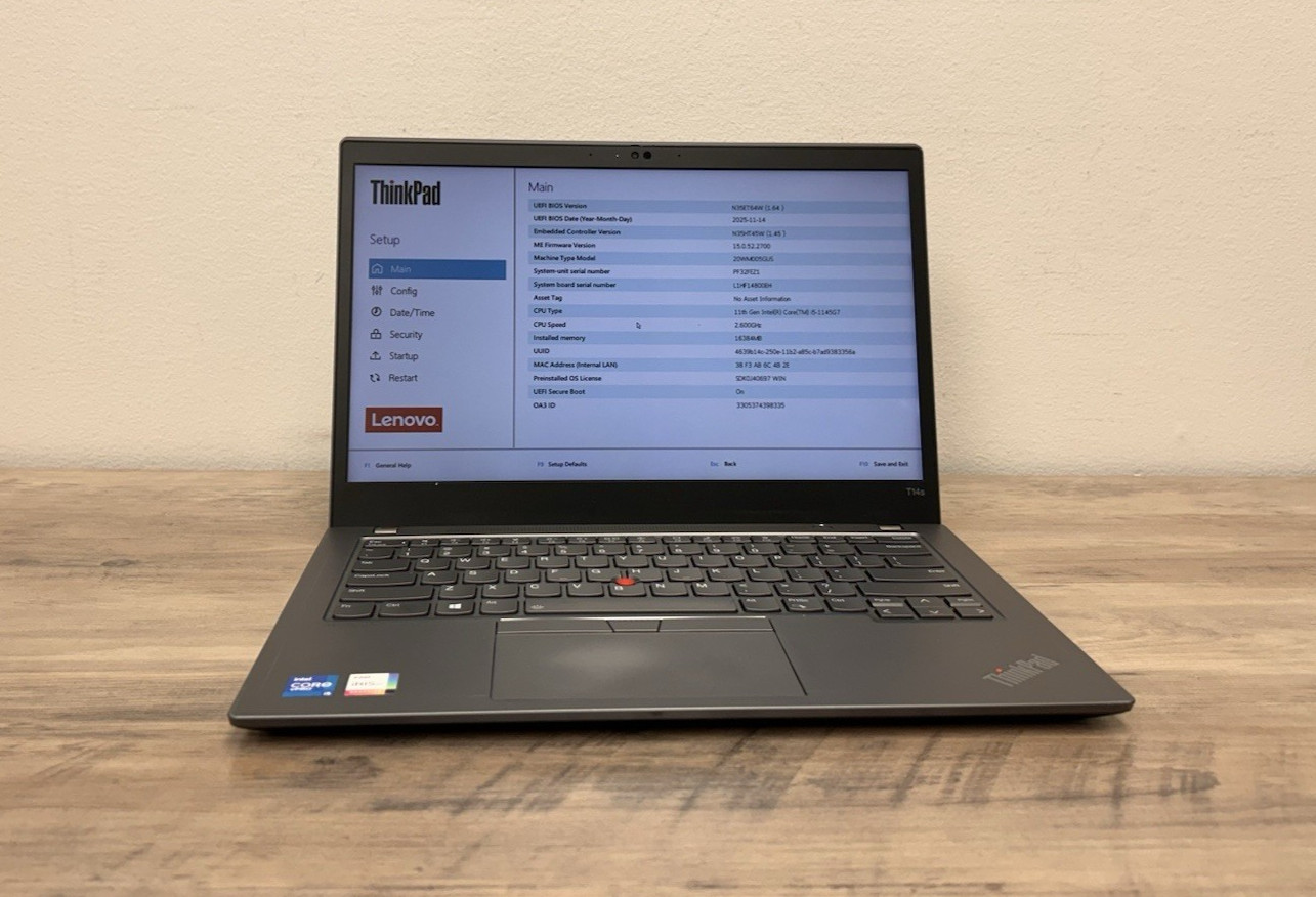 Lenovo ThinkPad T14s Gen 2 Intel Core i5 |20WM005GUS-Touch| 16GB RAM | 256GB SSD