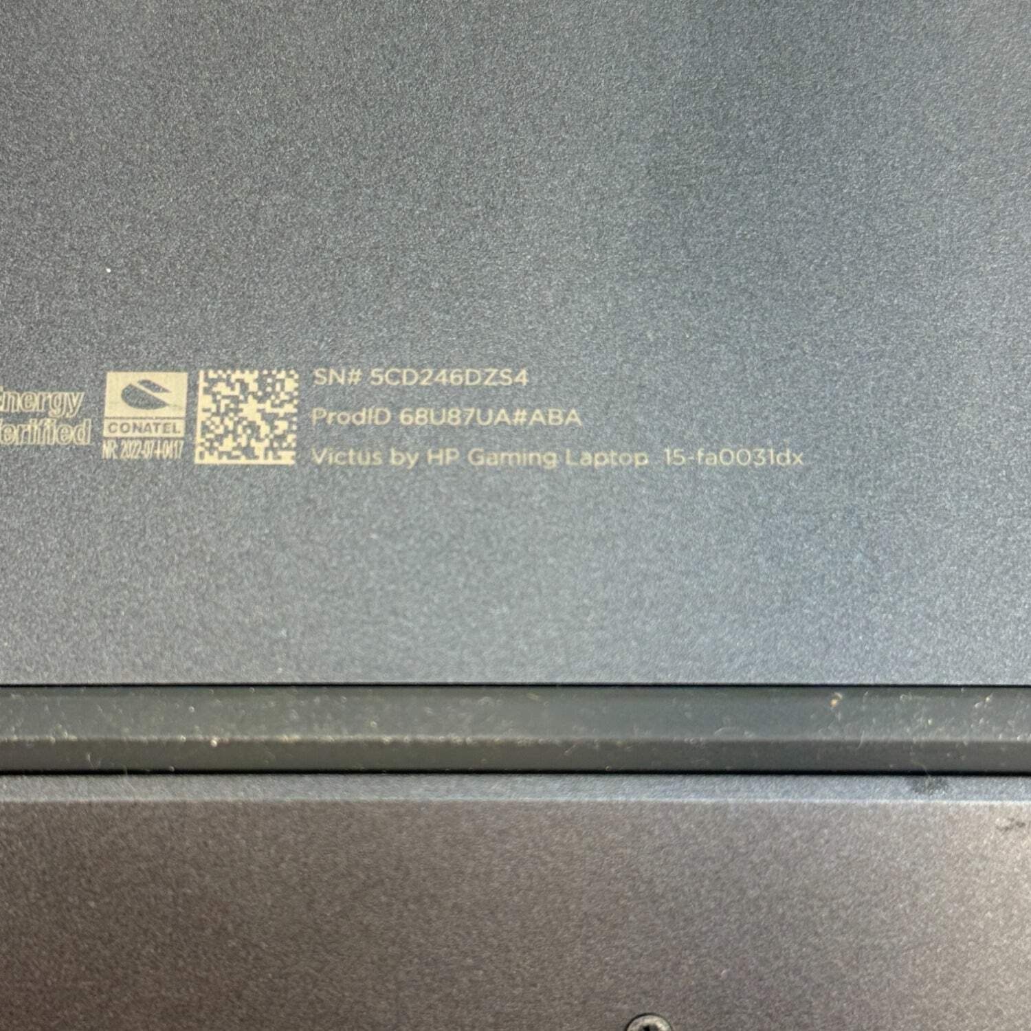 HP Victus UFBVK001 15.6″ i5-12450H 2.0GHz 8GB RAM 512GB SSD GeForce GTX 1650