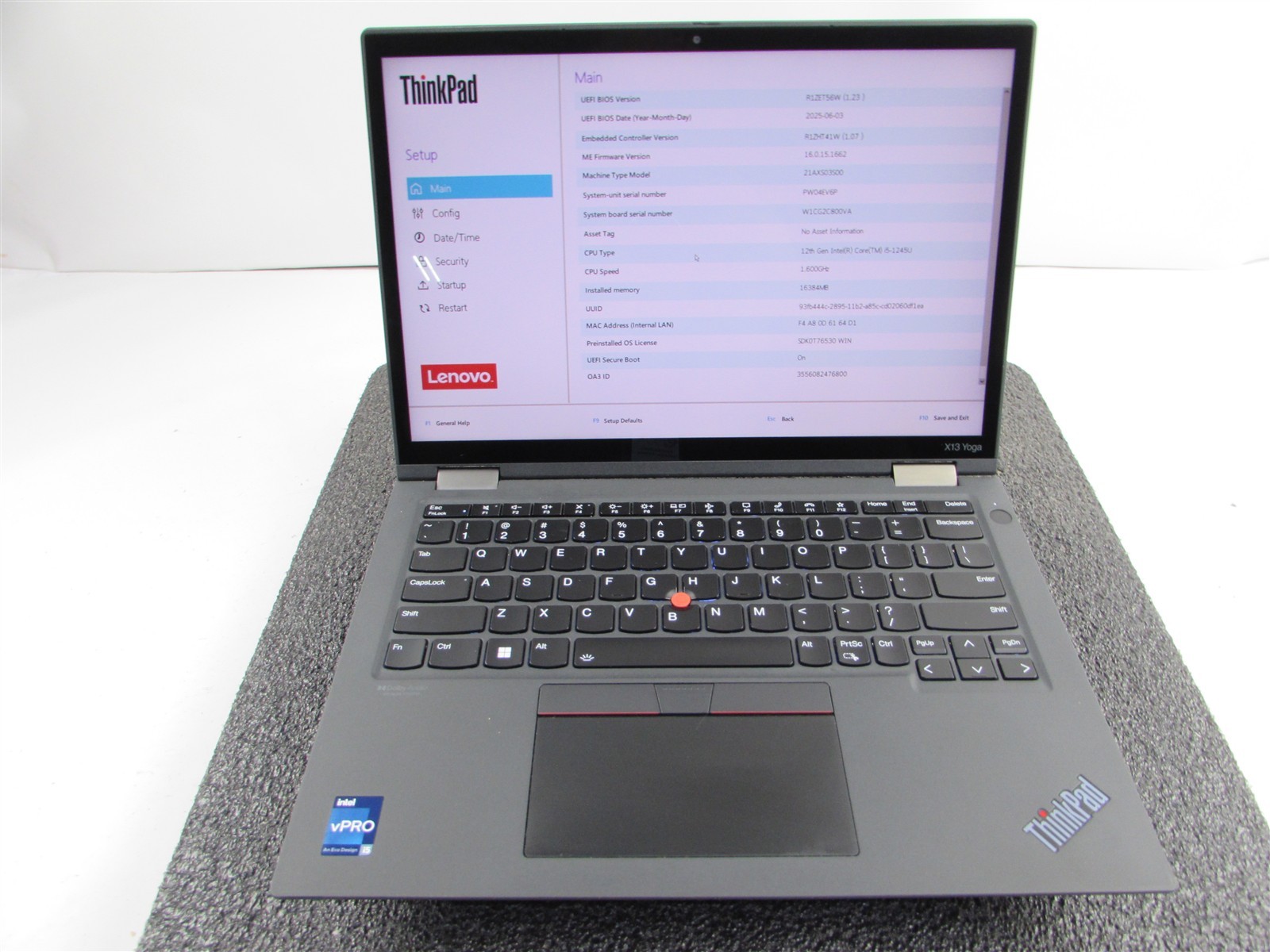 LENOVO THINKPAD X13 YOGA (Gen 3) 13.3″ 2-in-1 I5-1245U 256GB SSD 16GB RAM WIN 11
